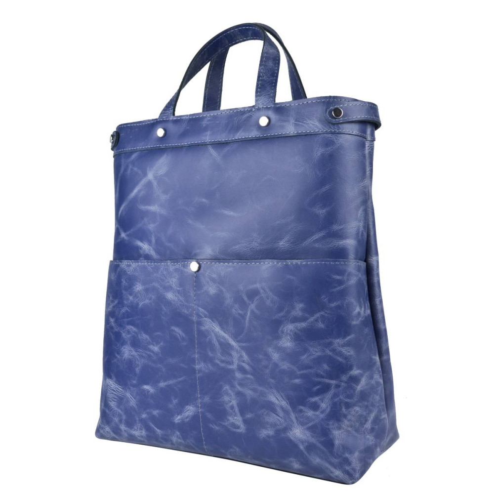 Кожаная сумка-рюкзак tassara blue (арт. 3084-07) Кожаная сумка-рюкзак tassara blue (арт. 3084-07)