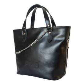 Кожаная женская сумка Martella black 